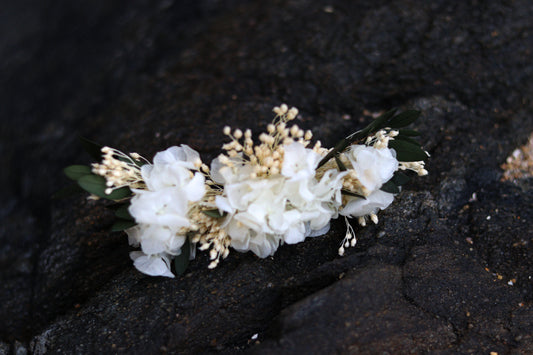 AËLA - PEIGNE EN FLEURS STABILISÉES - BIJOUX DE CHEVEUX BY JULŸ