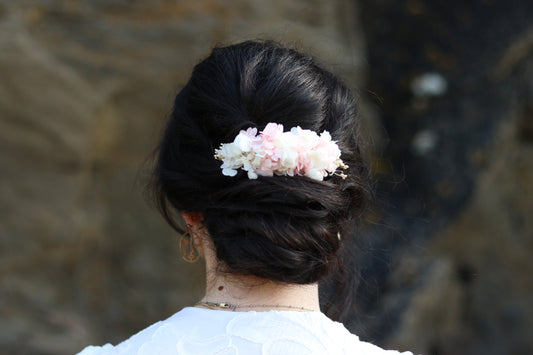 ALARA - PEIGNE EN FLEURS STABILISÉES - BIJOUX DE CHEVEUX BY JULŸ